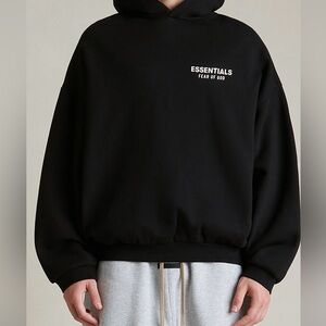Fear of God Essentials Black fleece Hoodie
